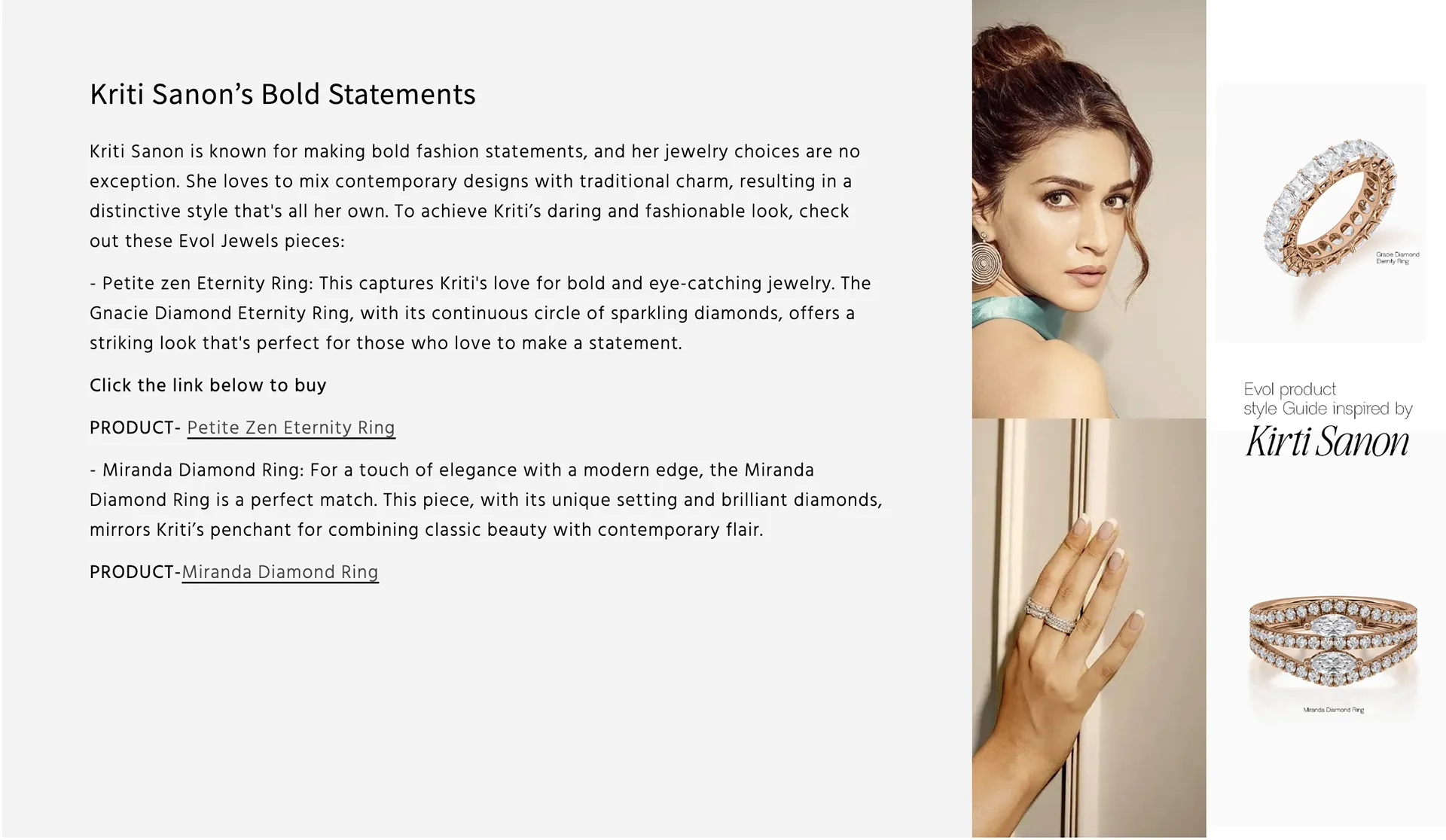 Evol Jewels organic search and content strategy